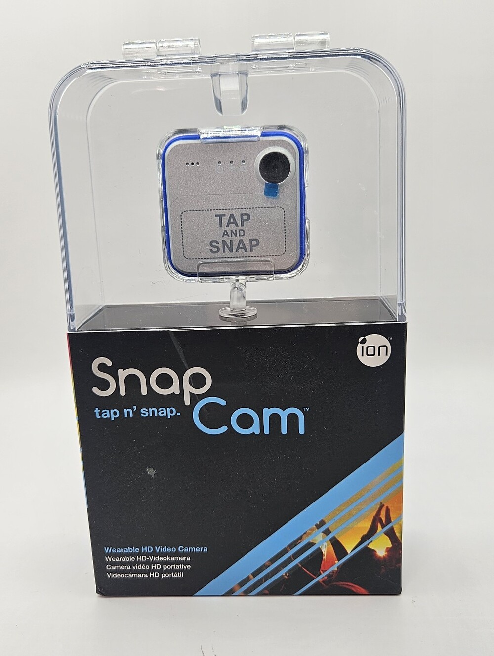 Snap Cam Wearable HD Video Camera - Blue, Silver